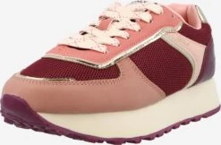 ONLY Running Sneakers Sneakers Laag Sonia Dames Bordeaux / Watermeloen Rood / Pastelrood