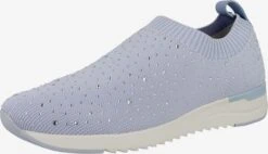 Sportschoenen Voor Dames 21 Caprice Slip-on Sneakers Slip-on Dames Lichtblauw